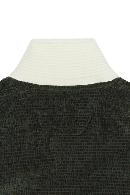 Velour Track Jacket Green