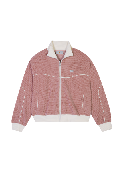 Velour Track Jacket Pink – Trendt Vision