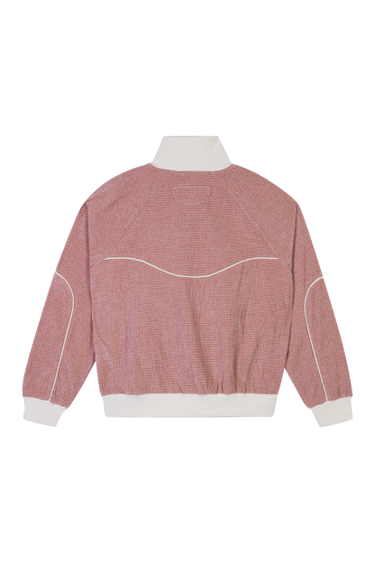 Velour Track Jacket Pink