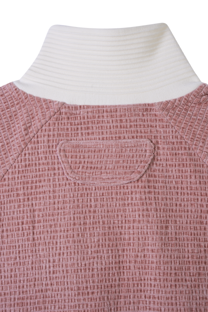 Velour Track Jacket Pink