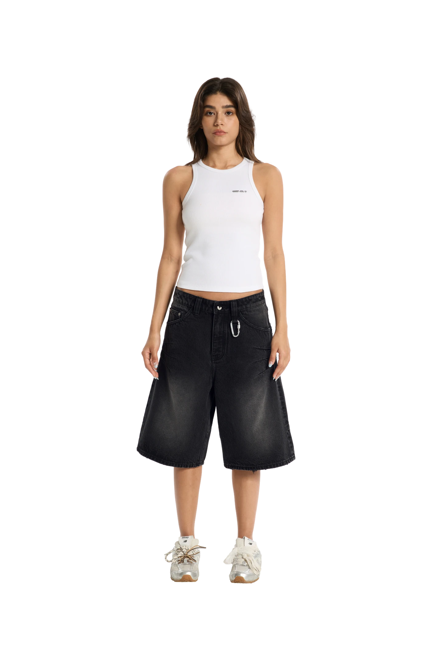 Washed Jorts Black