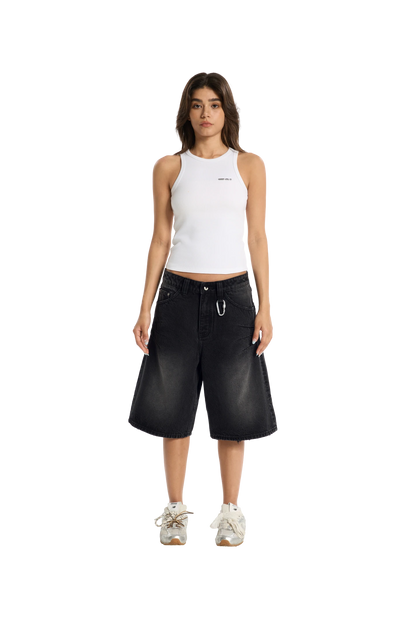 Washed Jorts Black