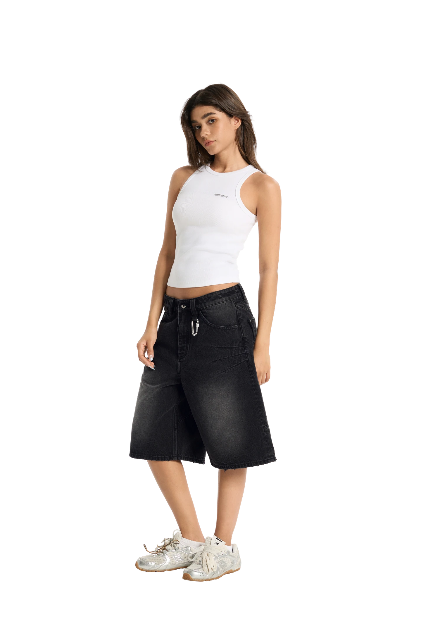 Washed Jorts Black