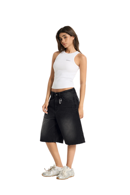 Washed Jorts Black