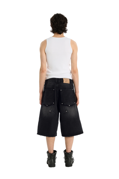 Washed Jorts Black