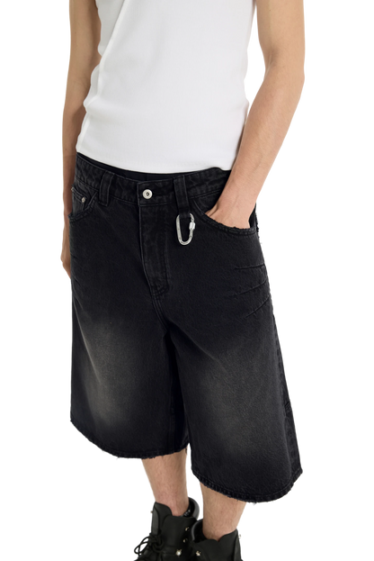 Washed Jorts Black