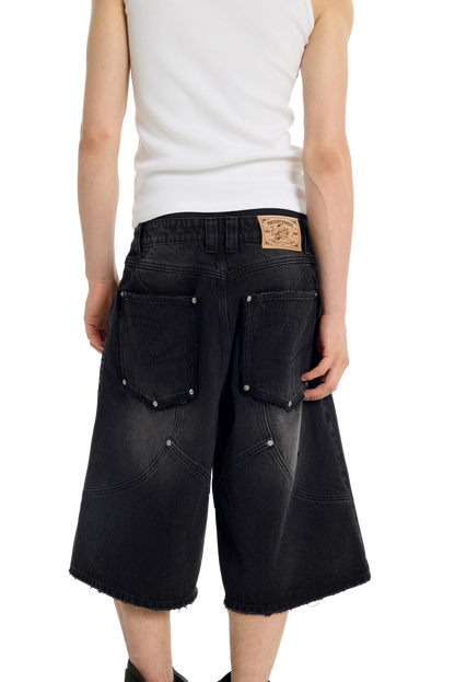 Washed Jorts Black