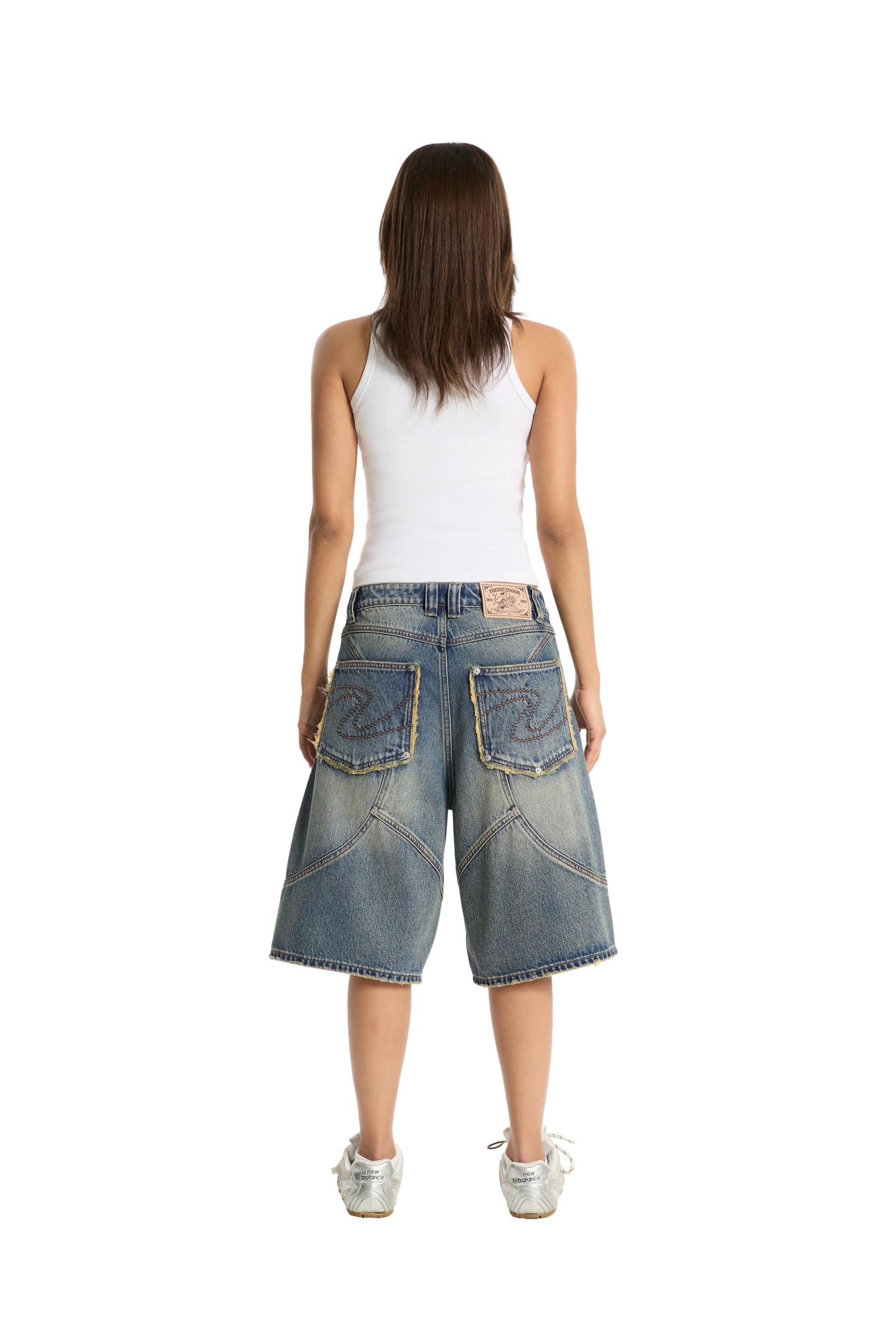 Washed Jorts Yellow Blue – Trendt Vision
