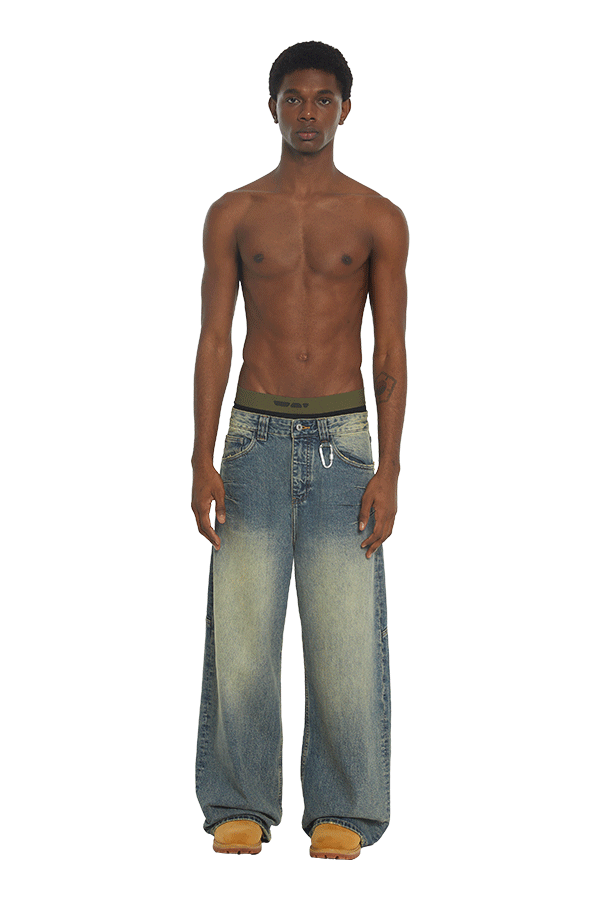 Washed Denim Yellow Blue – Trendt Vision