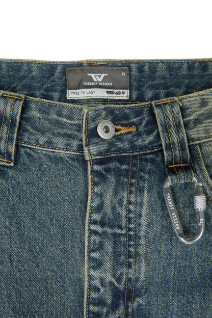 Washed Denim Yellow Blue