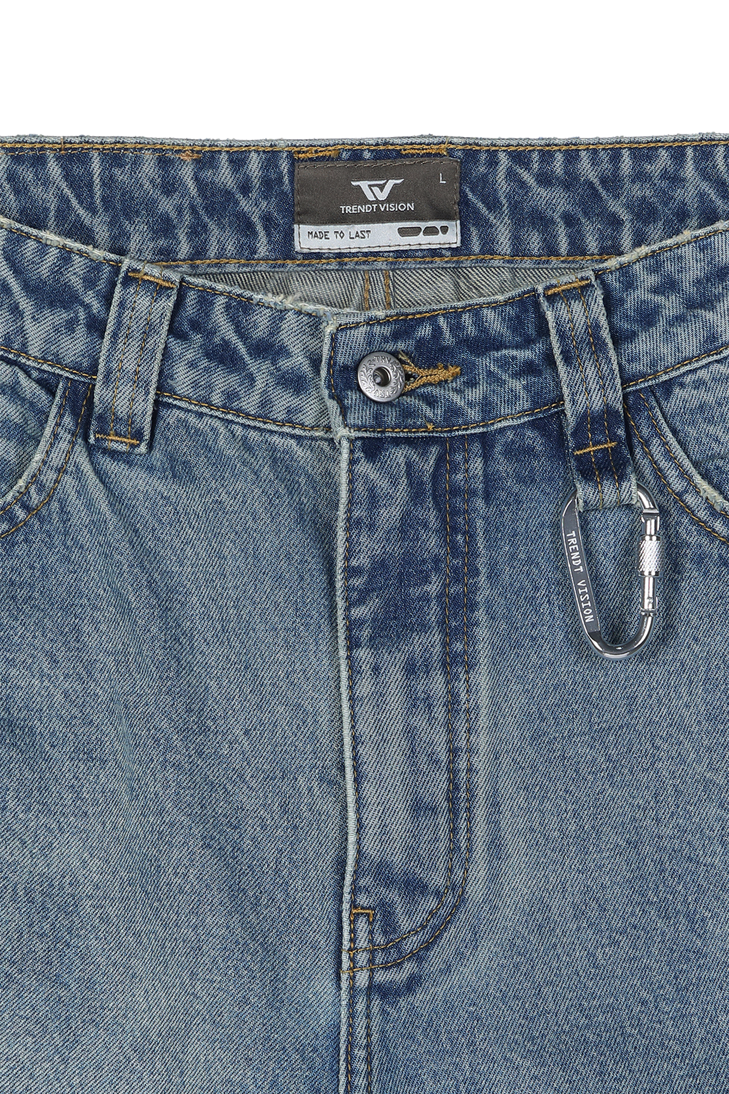 Washed Jorts Blue – Trendt Vision