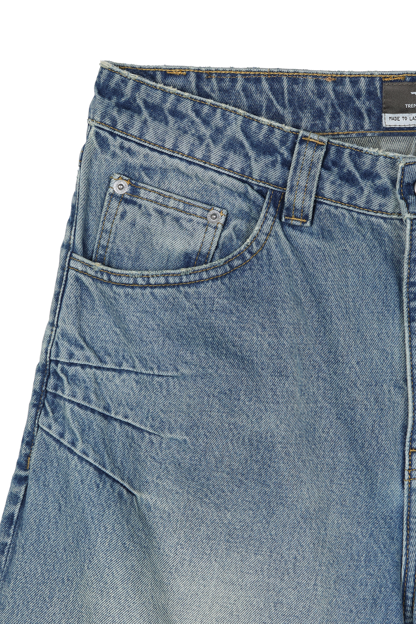Washed Jorts Blue
