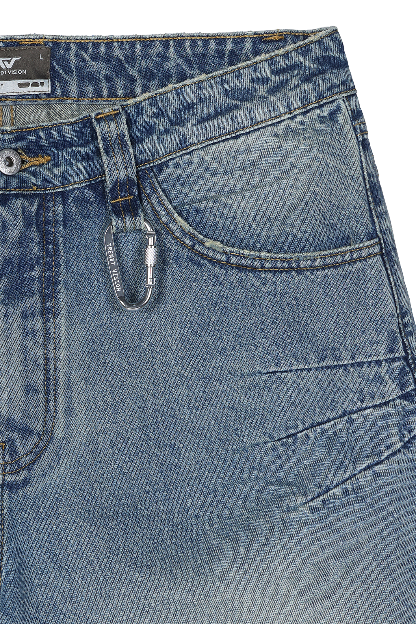 Washed Jorts Blue