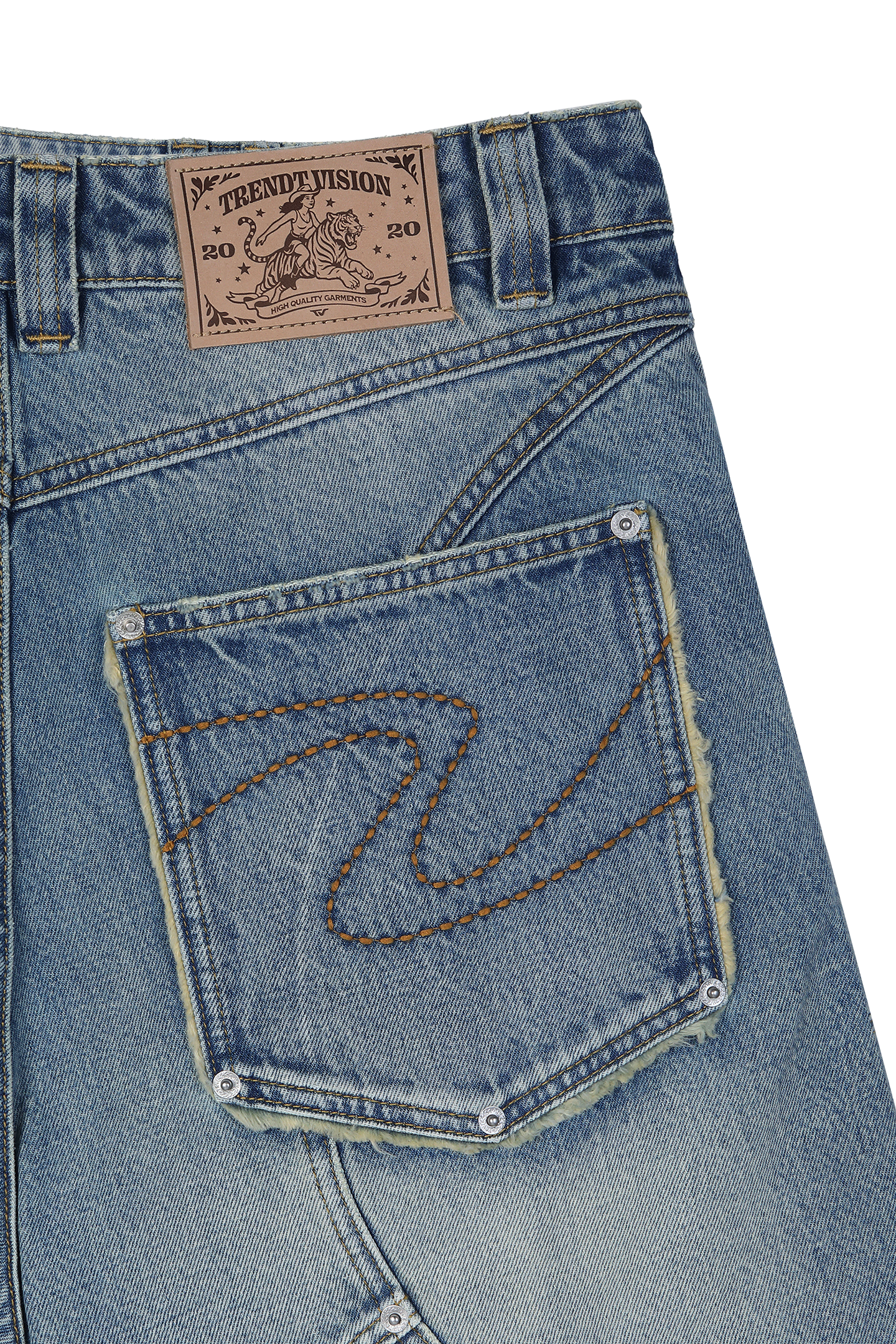 Washed Jorts Blue