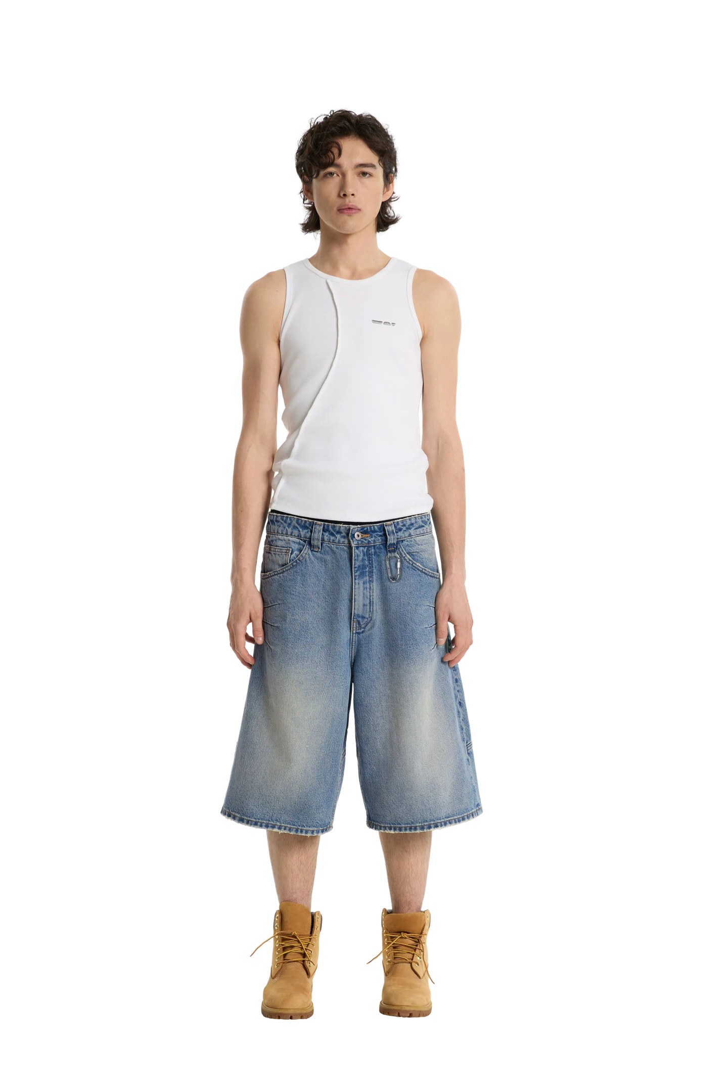 Washed Jorts Blue