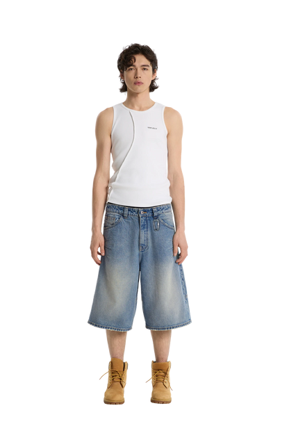 Washed Jorts Blue