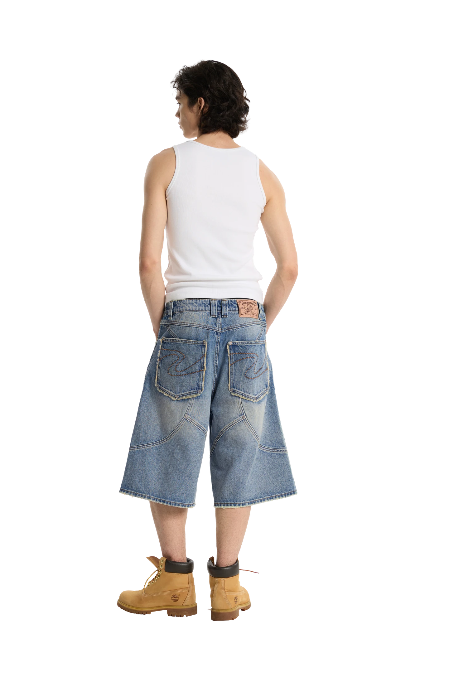 Washed Jorts Blue