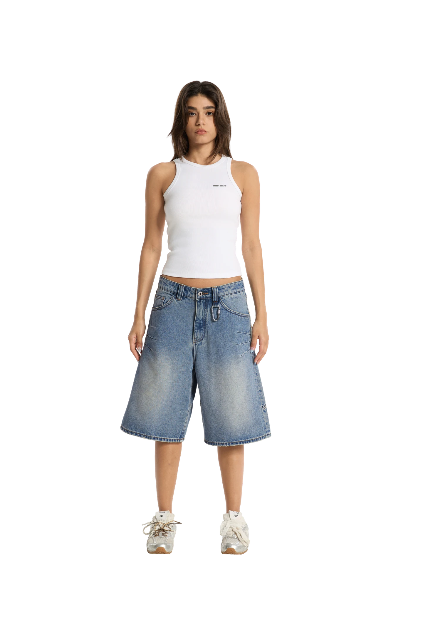 Washed Jorts Blue