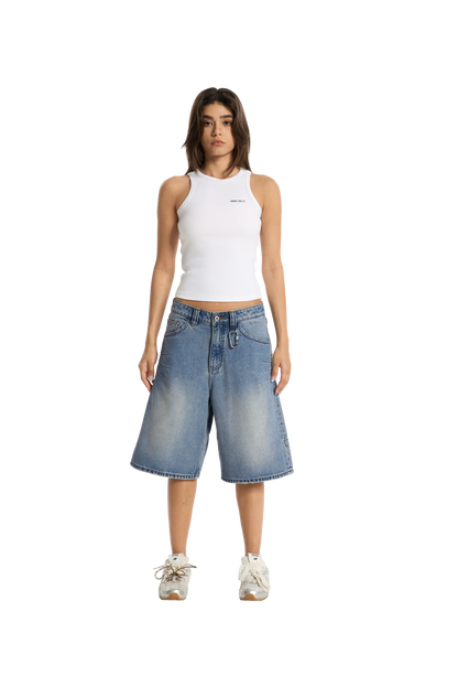 Washed Jorts Blue