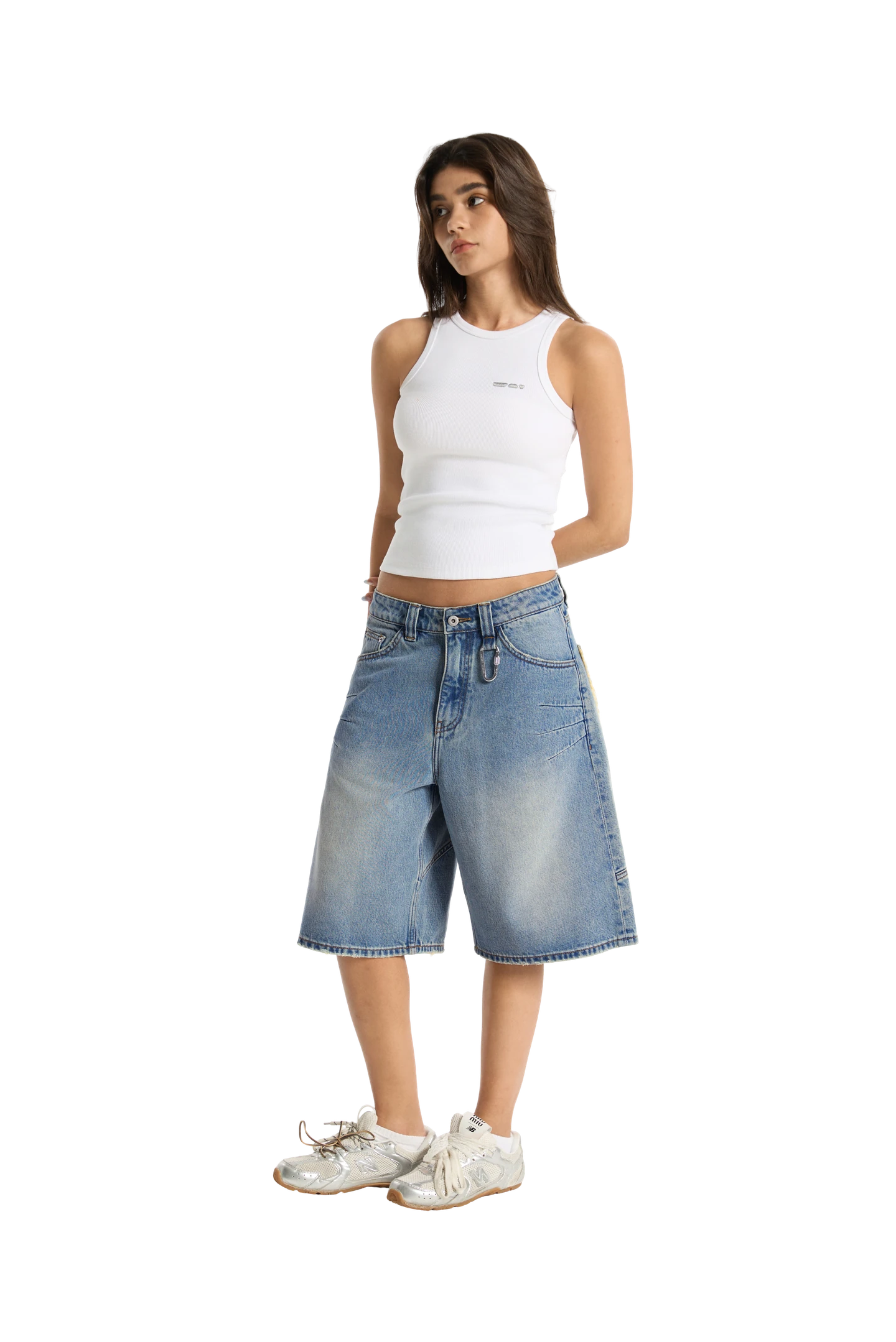 Washed Jorts Blue