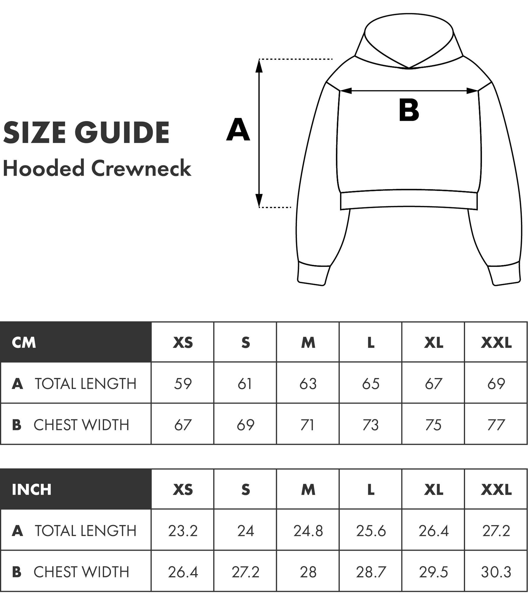 Hooded Crewneck Grey