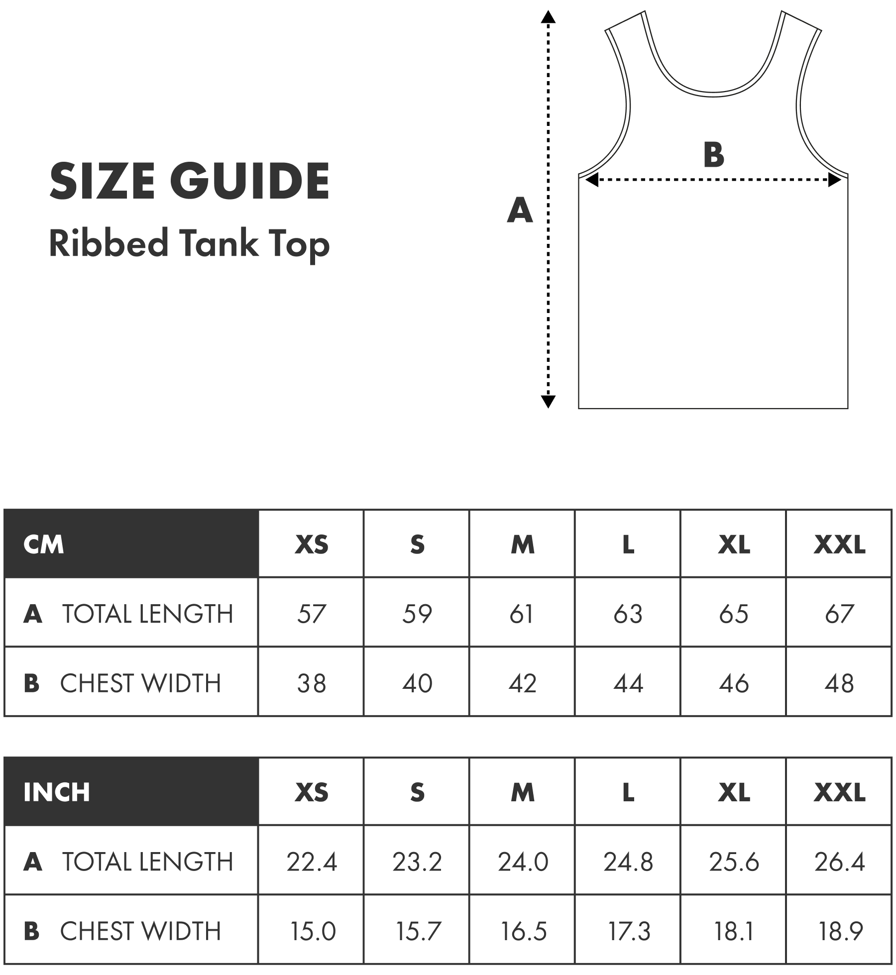 Ribbed Tank Top Black – Trendt Vision
