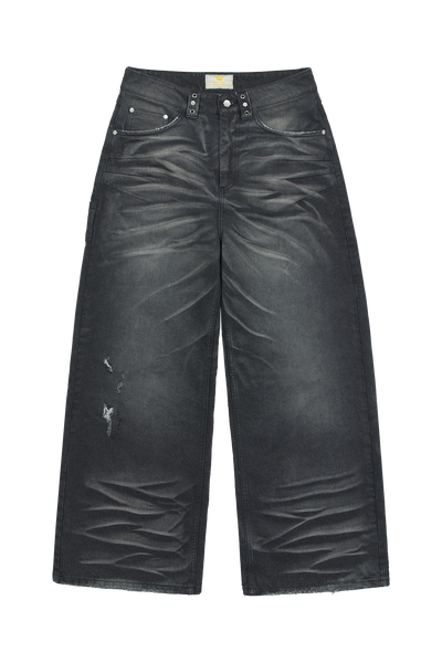 Black Whisker Denim Jeans – Trendt Vision