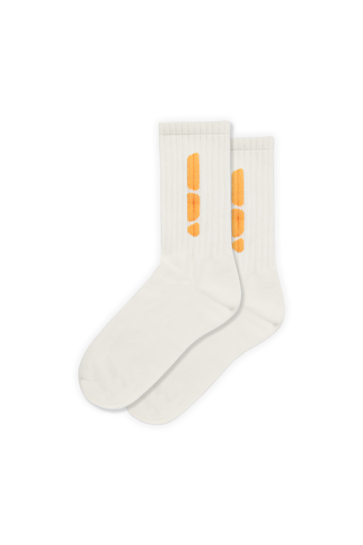 White/ Orange Socks