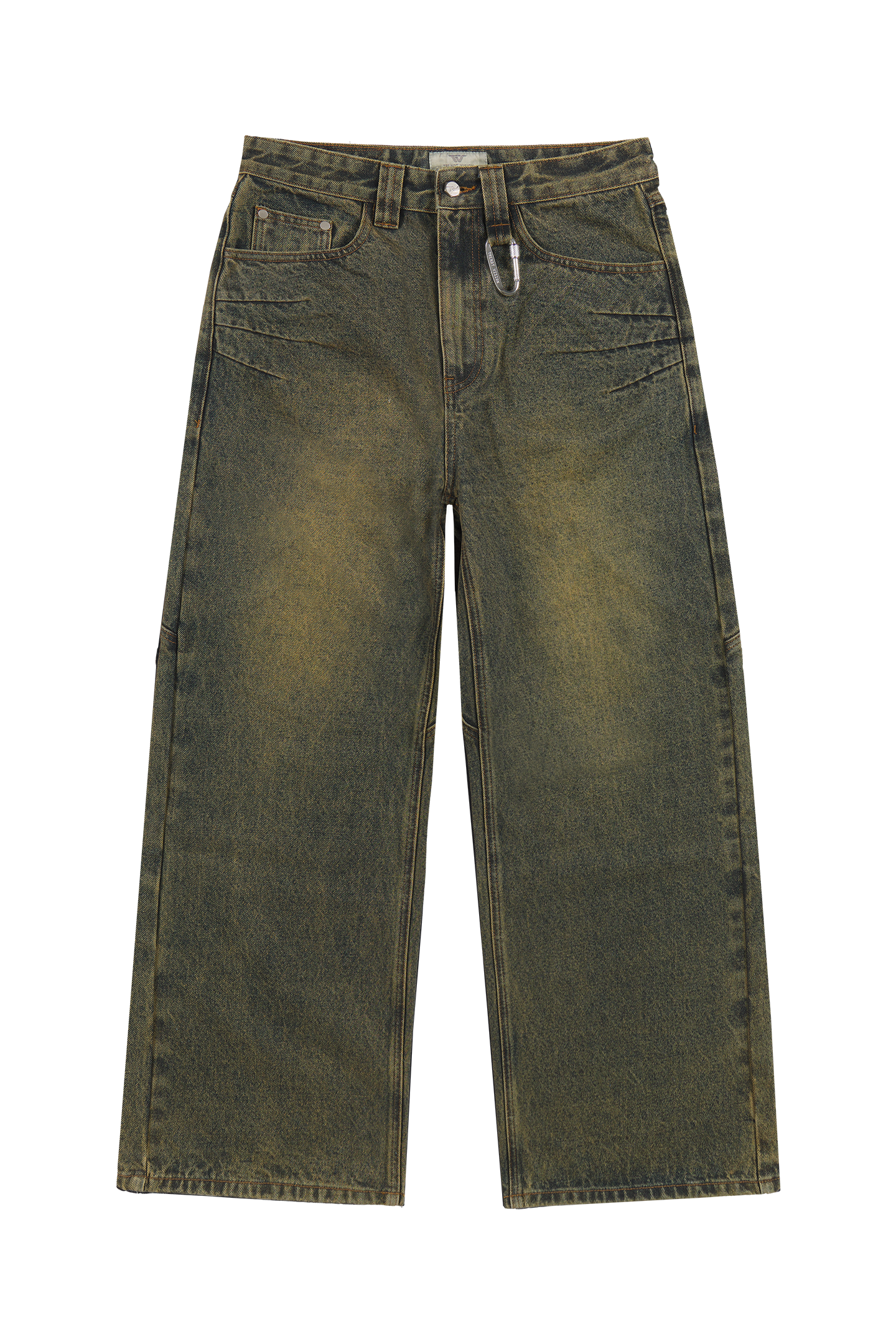 Yellow/Green Denim Jeans