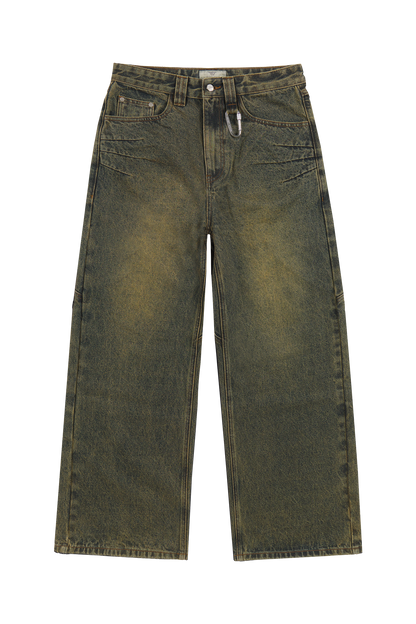 Yellow/Green Denim Jeans