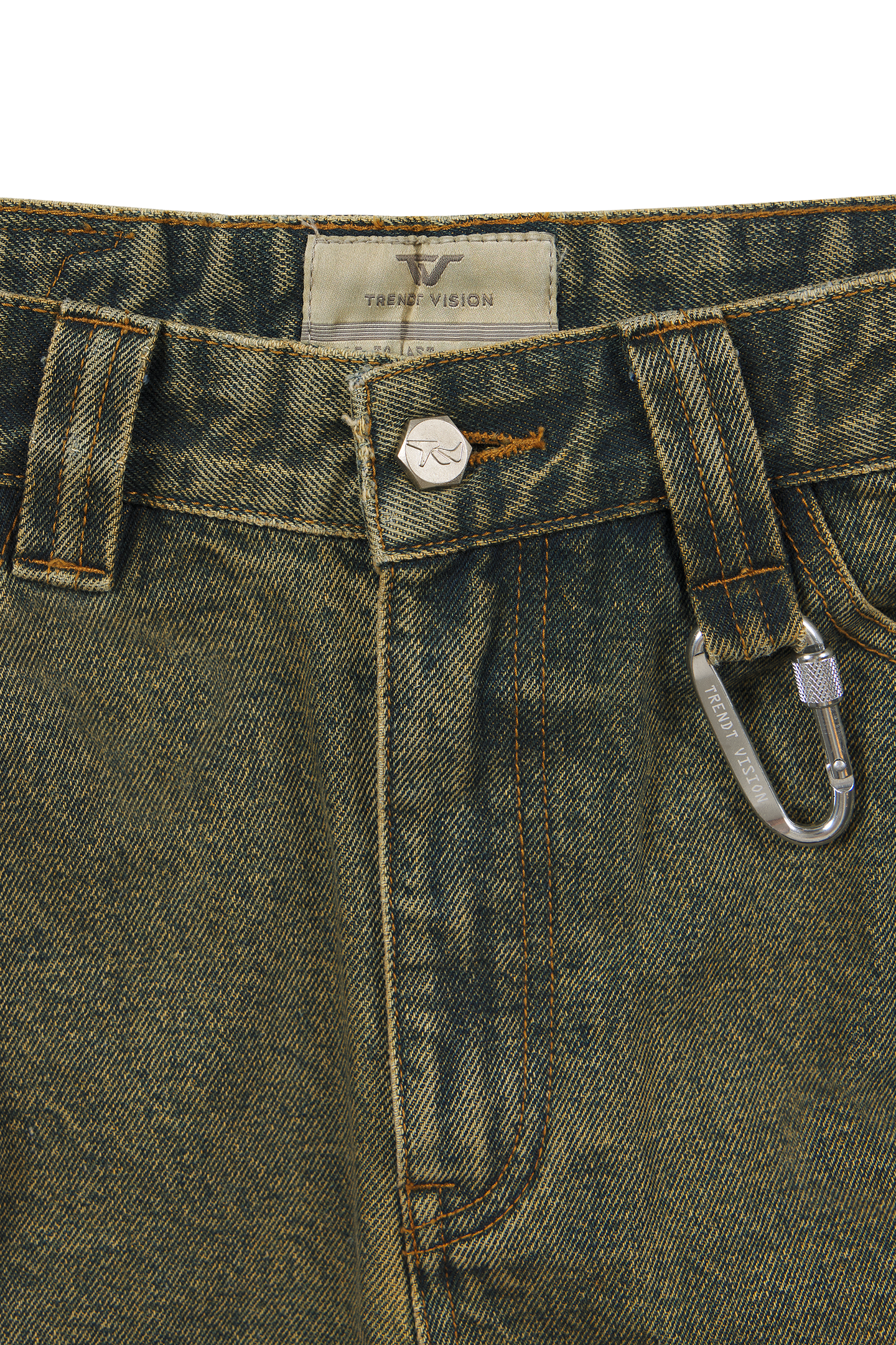 Yellow/Green Denim Jeans