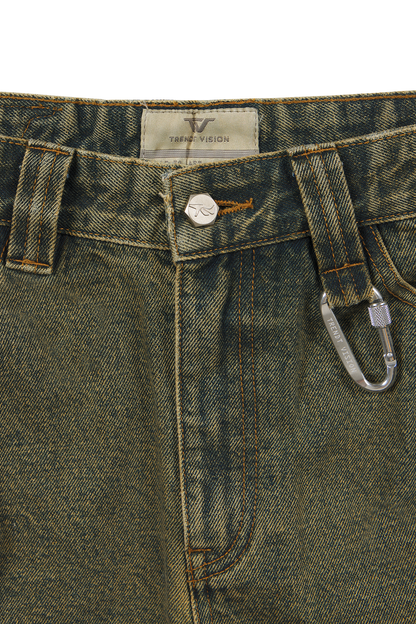 Yellow/Green Denim Jeans