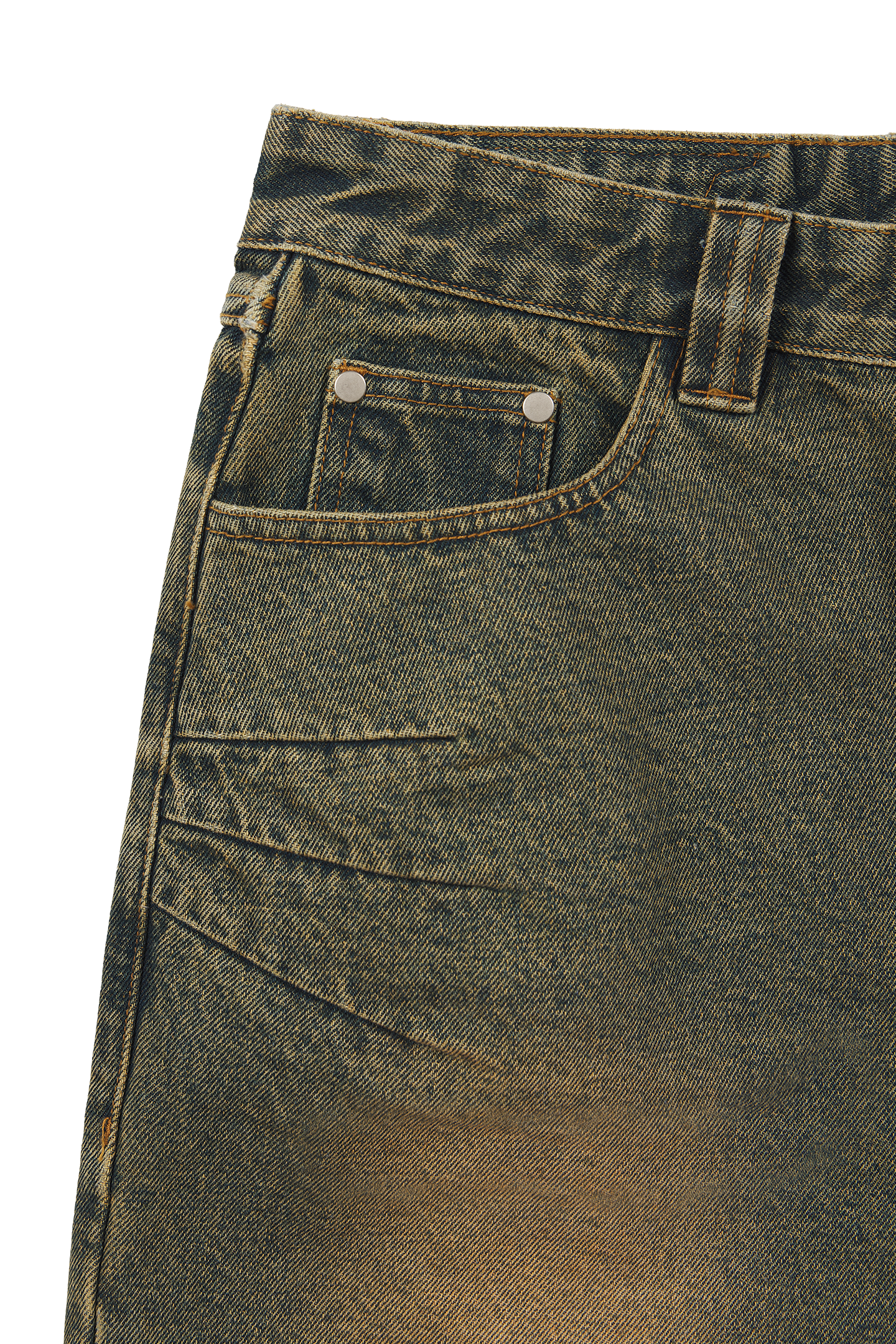 Yellow/Green Denim Jeans