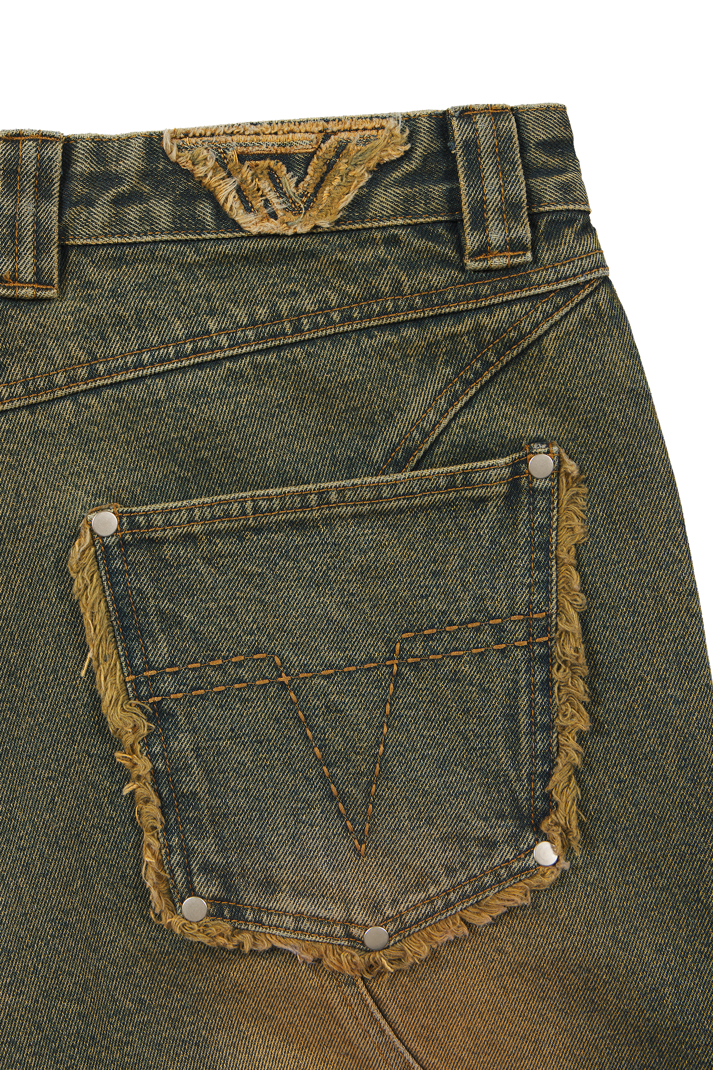 Yellow/Green Denim Jeans