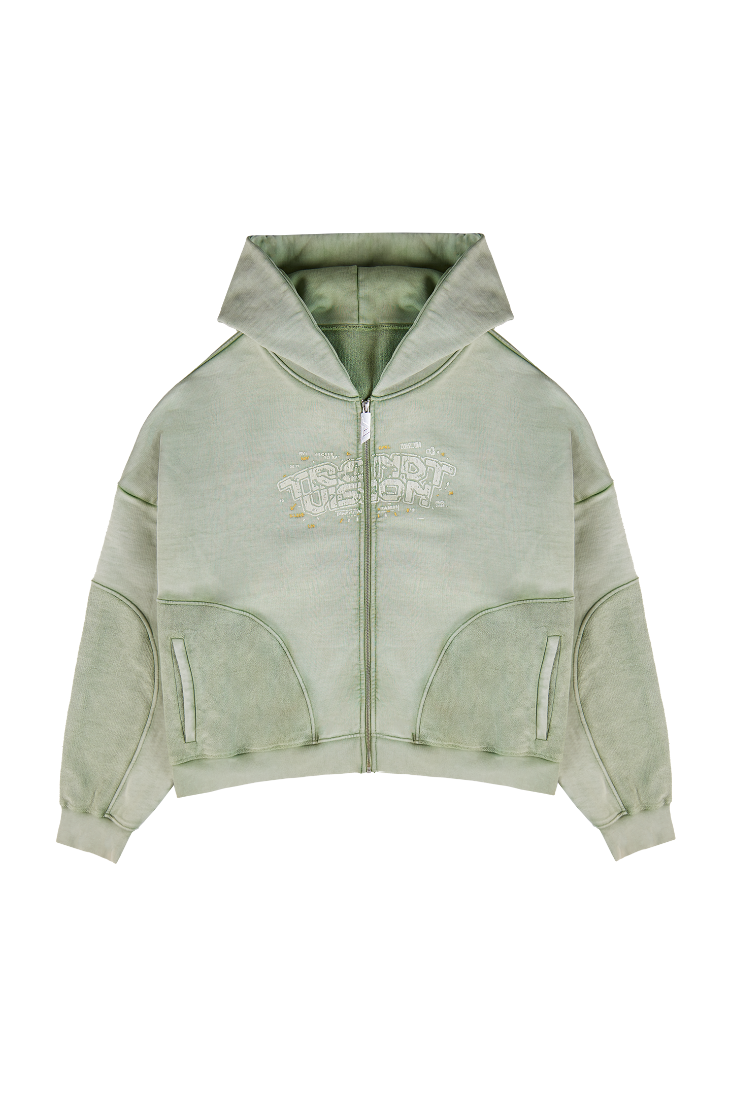 Green Zip Hoodie