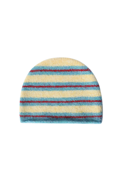 Striped Beanie Yellow