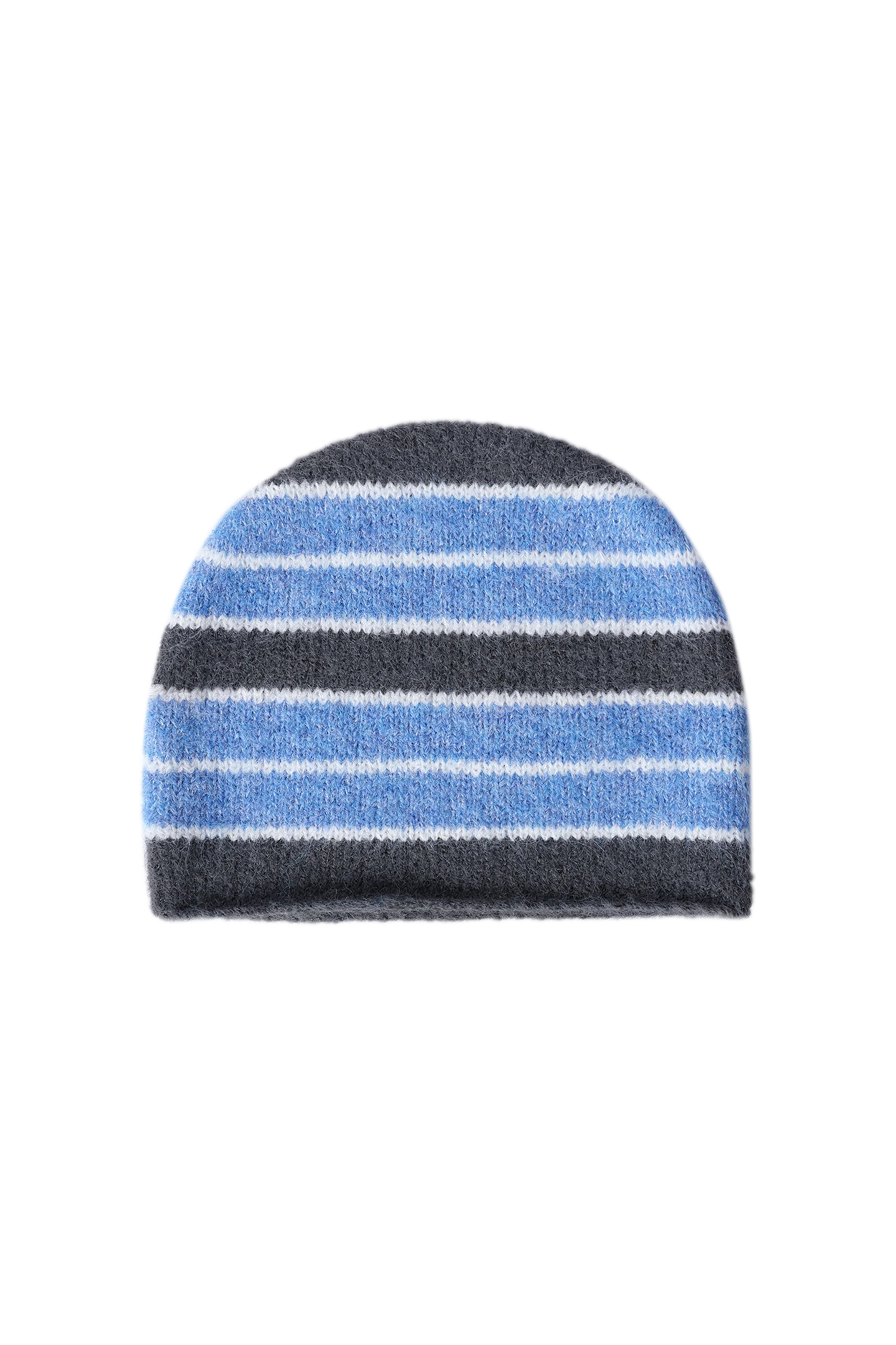 Striped Beanie Blue