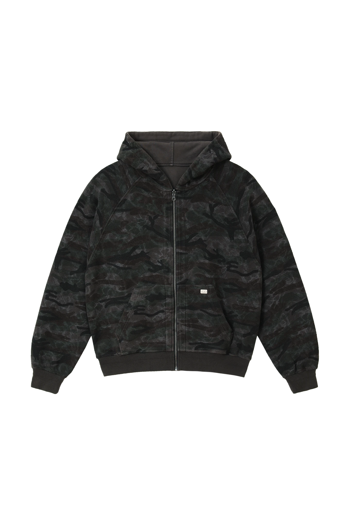 Reversible Camo Zip-Hoodie Stone