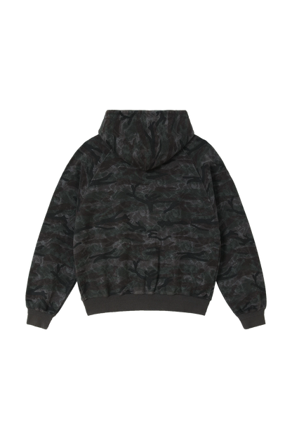 Reversible Camo Zip-Hoodie Stone