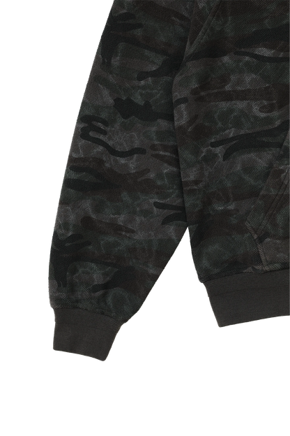 Reversible Camo Zip-Hoodie Stone