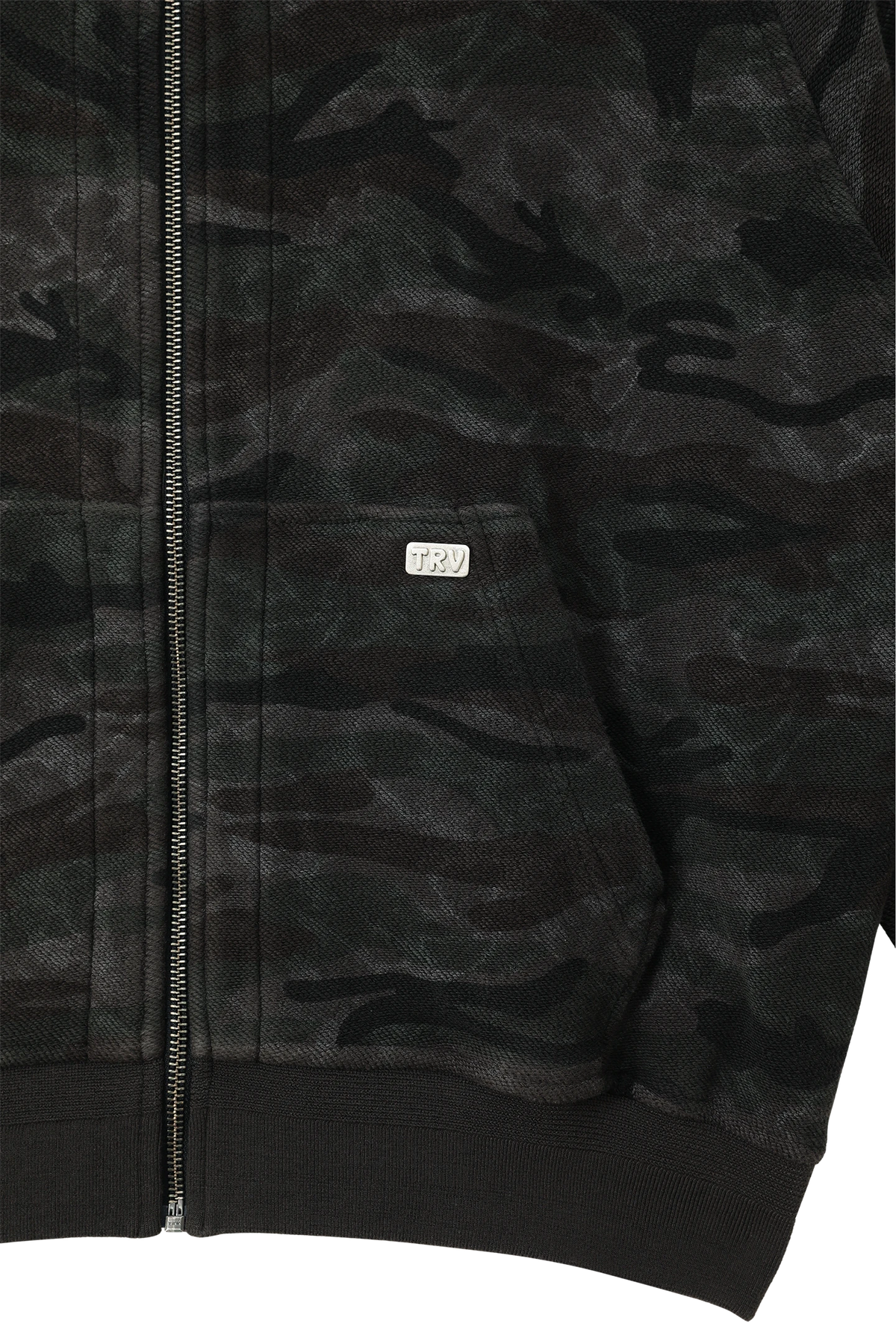 Reversible Camo Zip-Hoodie Stone