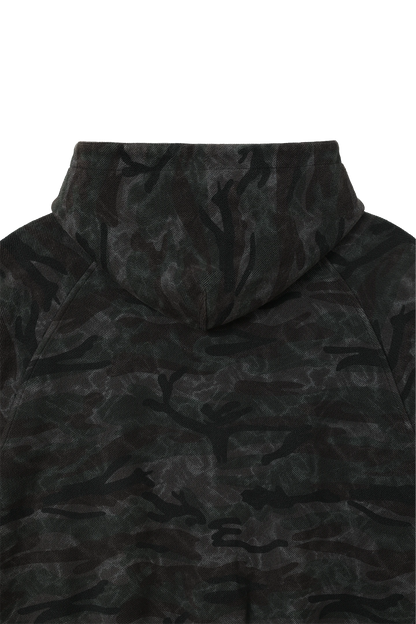 Reversible Camo Zip-Hoodie Stone