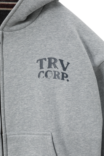 Reversible Striped Zip-Hoodie