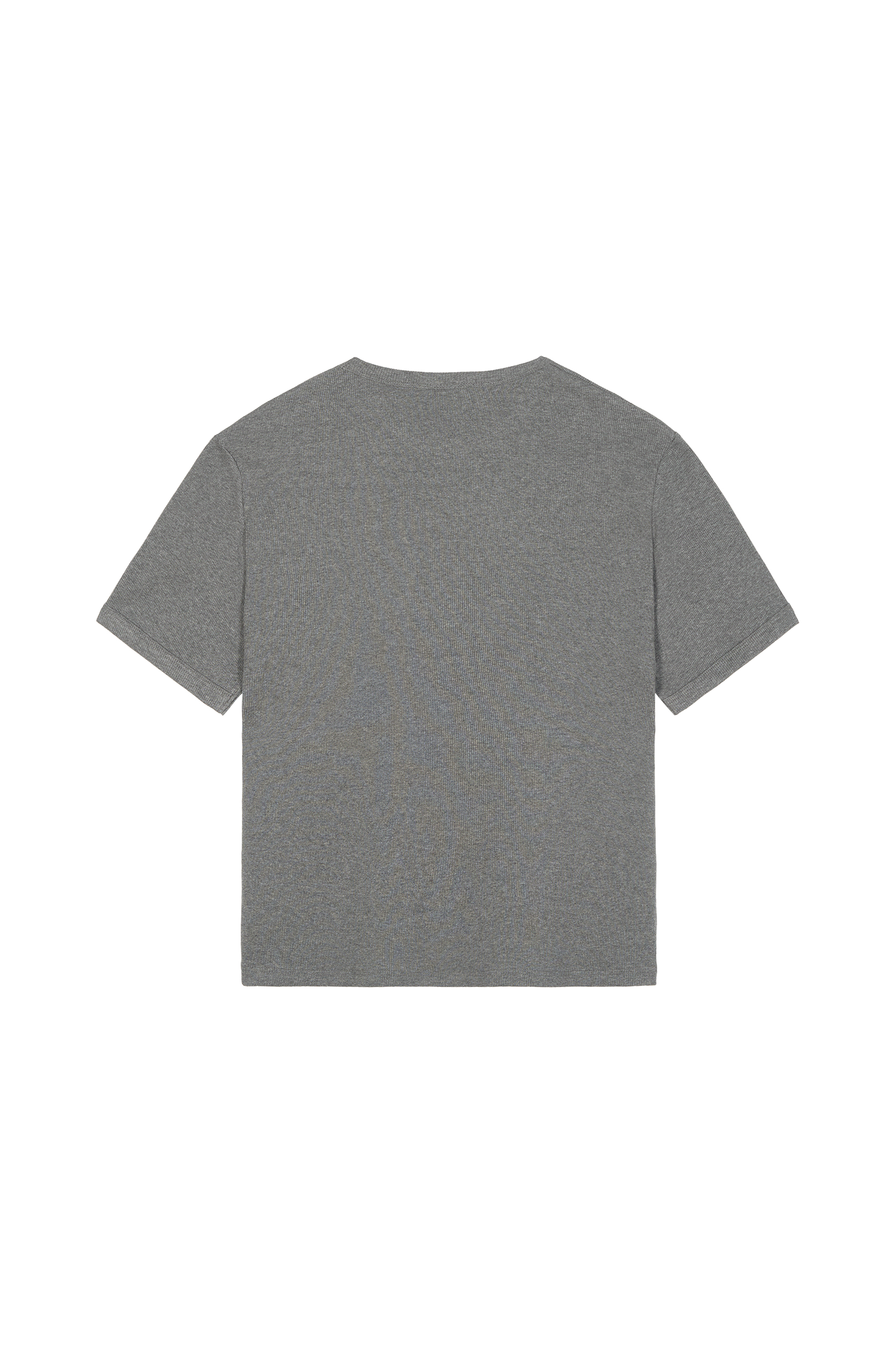 Ribbed Slim Tee Anthracite