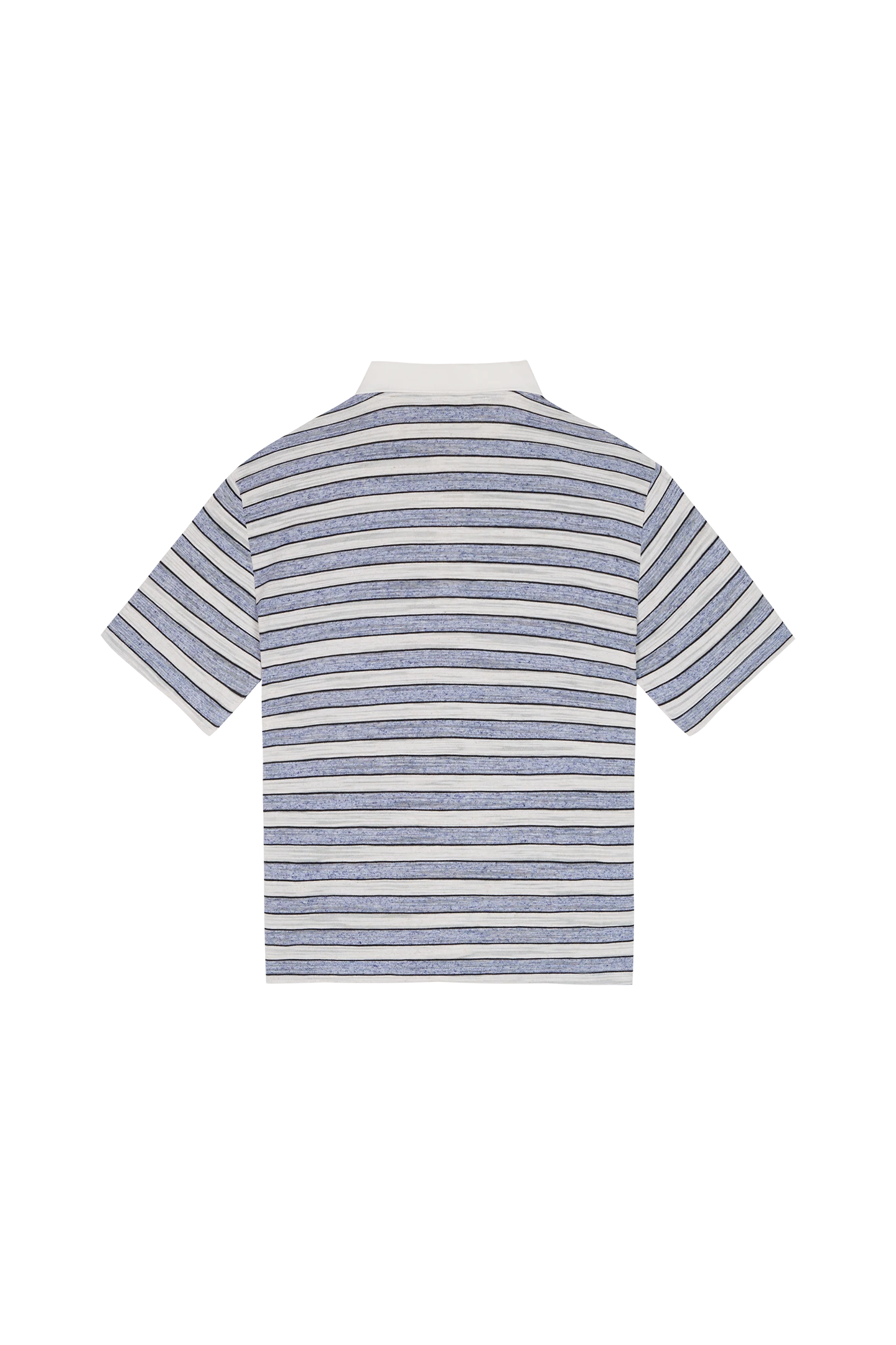 Striped Polo Shirt Light Blue