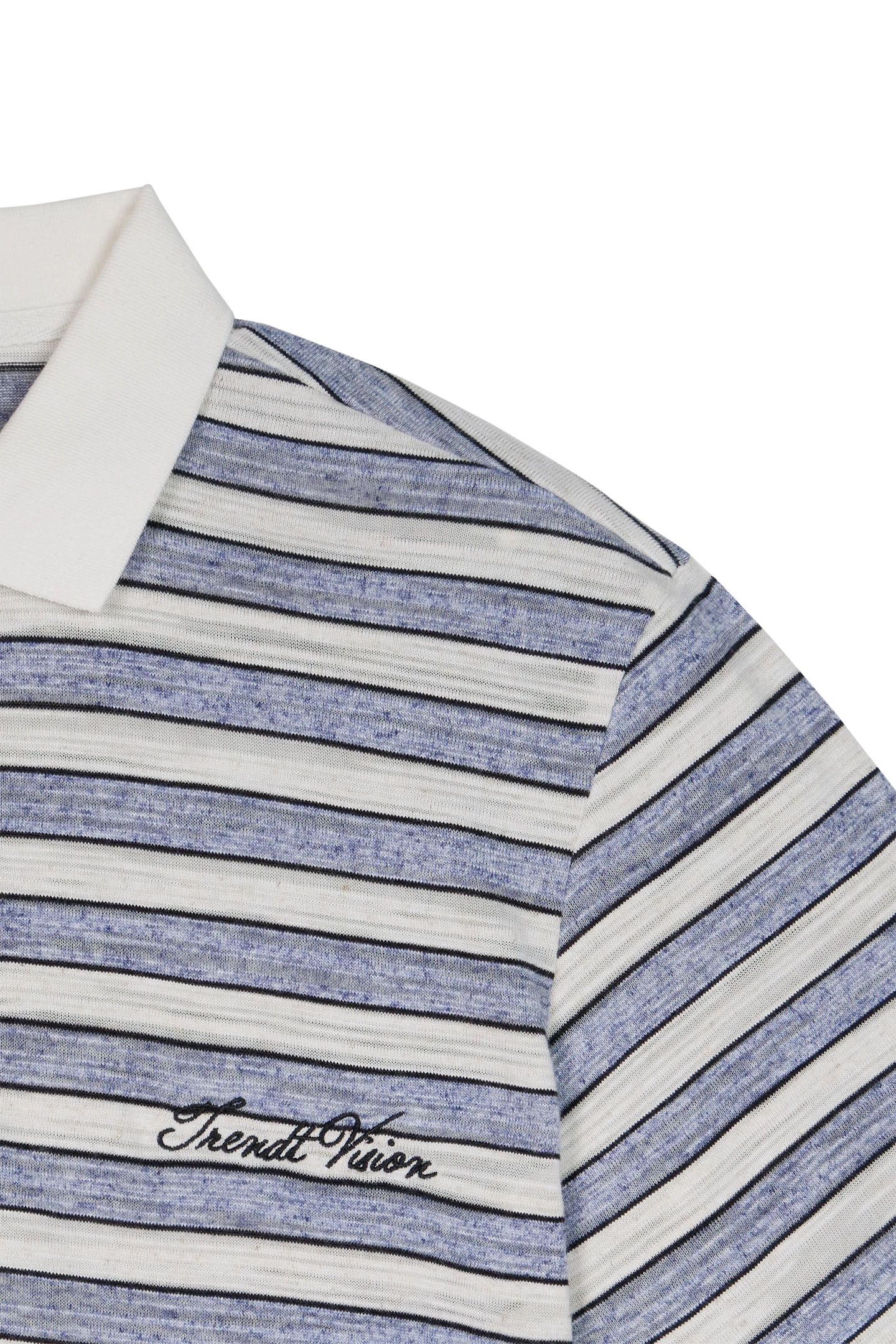 Striped Polo Shirt Light Blue