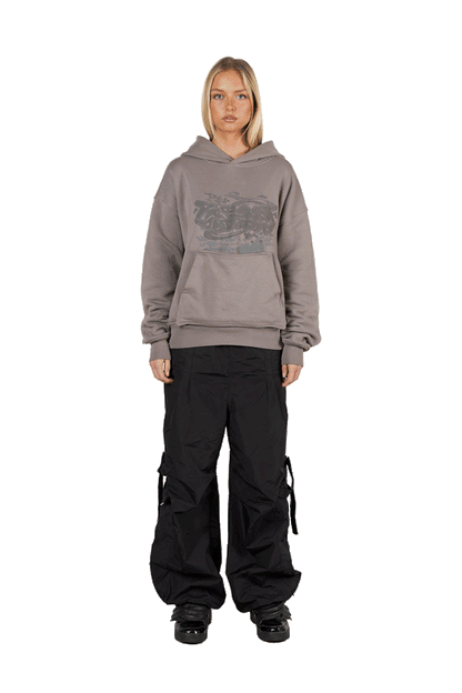 Double Layered Hoodie Stone