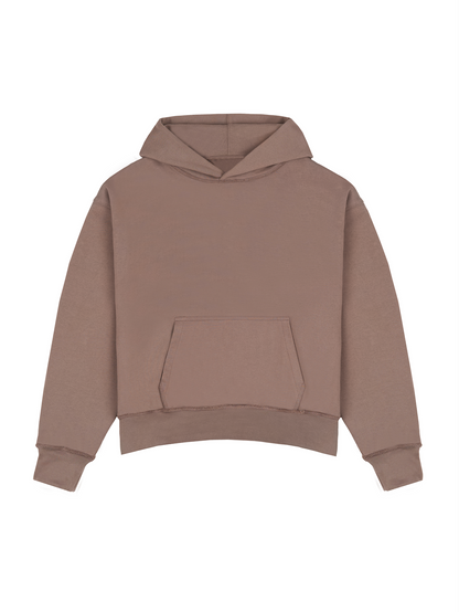 Brown Double Layered Hoodie