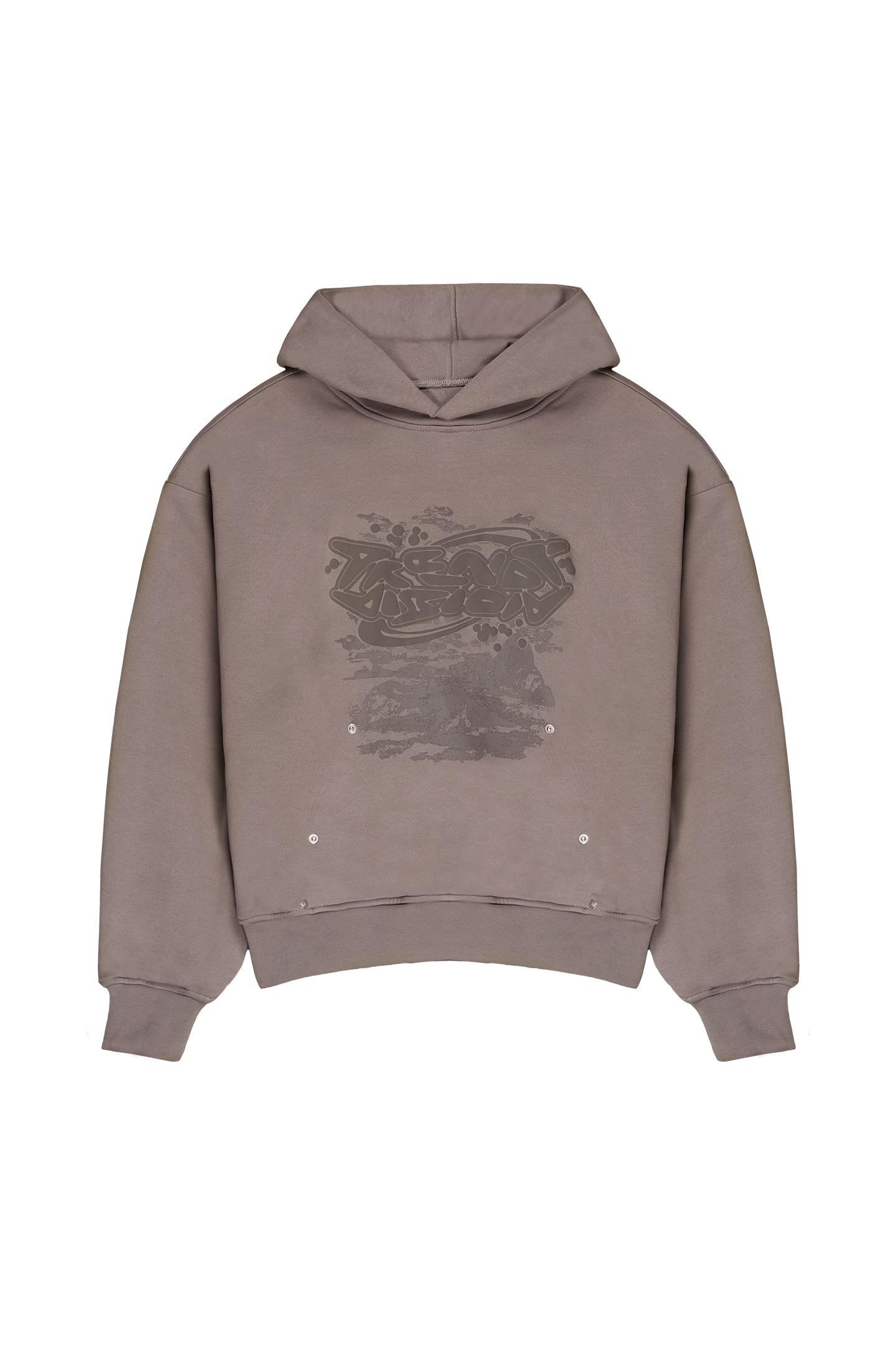 Double Layered Hoodie Stone