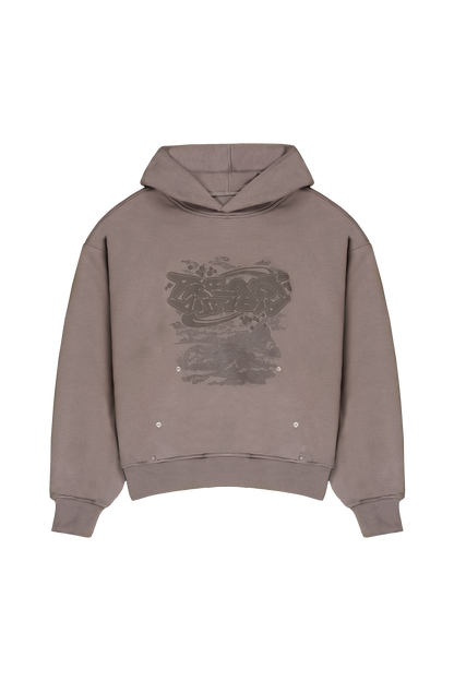 Double Layered Hoodie Stone